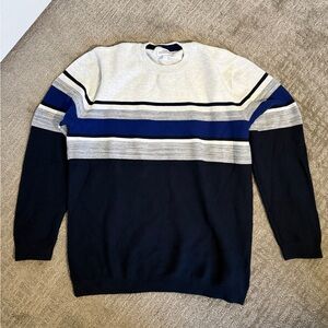Next Blue and Gray Crewneck Sweater Classic Design